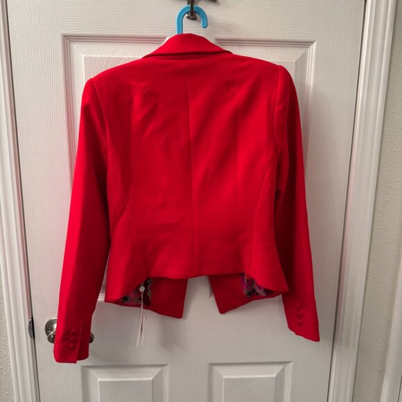 Trina Turk Atwood 2 Fitted Blazer - 0 - Red - Picture 3 of 10